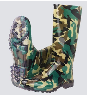 Indcare Army colour Gumboot for Agriculture and plantation